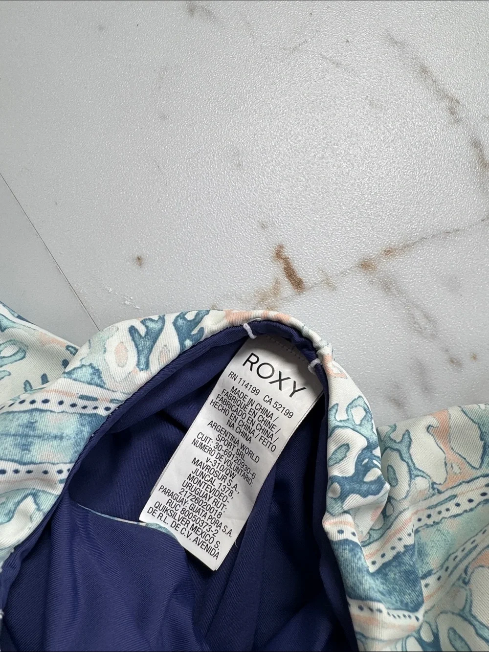Roxy One Piece Floral Open Back Swimsuit Sz M All Over Print Surf Beachy